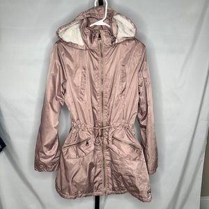 😍 Snobbish Pink Fur Lined Long Winter Coat Size 1X